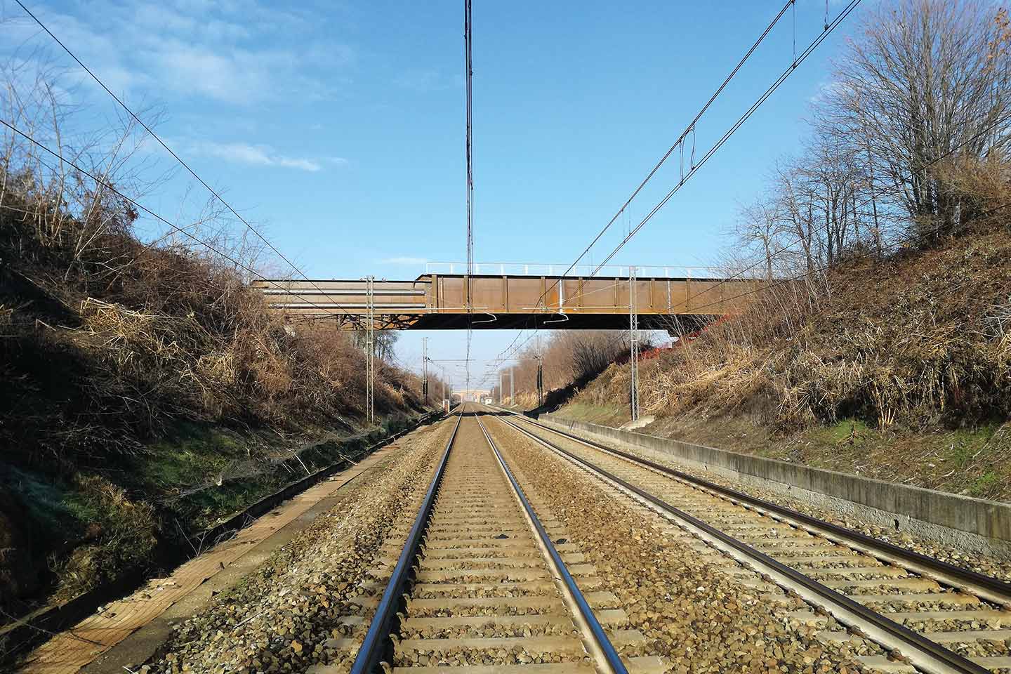 Viaduc de franchissement de voie ferrée de Serravalle